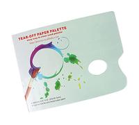 Depisuta A4 Tear Off Paper Palette Résistante à L'eau 30 Feuilles Faciles à Transporter du Papier de Palette pour la Peinture à L'huile Aquarelle