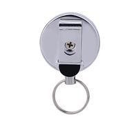 Depisuta Acier Rétractable Key Ring Belt Chain Reculchain Kekain for Security Pass and Keys - Metal Alloy/Nylon - Applicable pour les Employés de Bureau