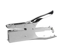 Depisuta Agrafeuse de Bureau à économie D'effort, épaisseur 24/8, 40 Feuilles, Grande capacité, Pince de Construction Entièrement Métallique, Agrafeuse Manuelle pour Entreprise, Pince en Métal Gris