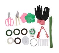 Depisuta Arrangement Floral Trousse à Outils, 122 Pcs Rose Thorn Décapant avec Sécateur Trimmer Gants Tige Fils Floral Ruban Corsage Pin Tubes D'eau Extérieur Jardin Outil