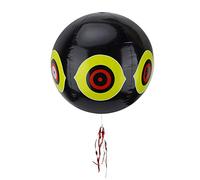 Depisuta Ballon Gonflable Anti-Oiseaux avec des Yeux Terrifiants pour Effrayer Les Oiseaux des Vergers, des Forêts ou des Terres Agricoles (Black)