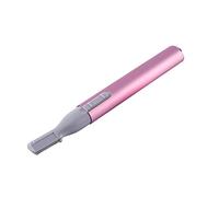Depisuta Beauty Pink Electric Face Clain Hair Body Barber Straight Blade Barber Straight Blade Shaver Remover Trimmer, Portable Hair Trimmer avec Peigne à Sourcils, Répacher de Cheveux pour