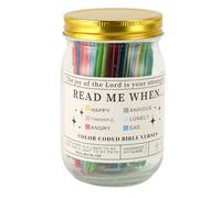 Depisuta Bible Verse Jar, 6 Couleurs Cartes de Prière des Écritures Saint Moi-moi Quand les Versets Bibliques, Cadeaux Chrétiens Inspirants, Cadeaux de Graduation Religieux pour Femmes