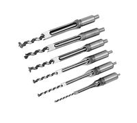 Depisuta Bit de Scie à Trou carré Mortisant Outil de Menuiserie du Ciseau, Bit de Forage en Acier traité à la Chaleur pour la dureté élevée, Idéale pour la Construction et L'installation, adapté aux