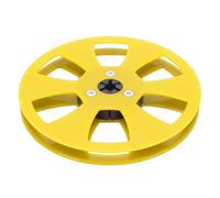 Depisuta Bobine de Bande Vide 1/4 5 Pouces, Bobine Réceptrice de Bande Sonore à 6 Trous en ABS, Compatible avec les Magnétophones à Bobines Studer etc. (YELLOW)