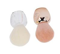 Depisuta Brosse à Poussière D'ongles Portable avec un Fort Pouvoir de Préhension de la Poudre, Poignée Facile à Tenir, pour une Utilisation à la Maison et en Salon de Manucure