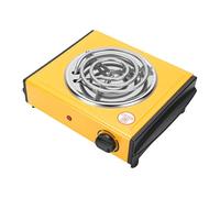 Depisuta Brûleur électrique Unique, Bobine de Comptoir de 1000 W en Acier Inoxydable, Plaque Chauffante à Température Réglable, Plaque de Cuisson Compacte Portable pour le Camping