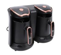 Depisuta Cafetière Turque Automatique, Machine à café Grecque Turque électrique 1200 W avec 2 Marmites, Cafetière électrique pour un Délicieux café Turc et Grec, Préparation de Boissons