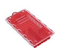 Depisuta Cage à Reine des Abeilles, 10 pièces, boîte d'élevage en Plastique, Attrape-Abeilles Portable, Fournitures d'apiculture pour l'élevage des Reines, divisions de Ruches (Rouge)