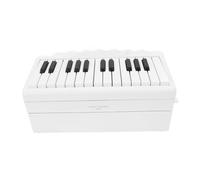 Depisuta Calendrier de Piano 2025, Mini Calendrier de Bureau de Piano Jouable 2025 avec 25 Clés pour les Mélomanes Adolescents et Adultes, de à Manivelle Rechargeable avec Cartes et Boîte de