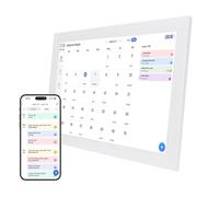 Depisuta Calendrier Numérique de 15,4 Pouces, écran Tactile WiFi Intelligent, Affichage Interactif, Planificateur Familial, Tableau électronique des Tâches, Cadre Photo de 32 Go (Prise UE)