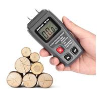 Depisuta Capteur D'hygromètre Testeur d'humidité LCD pour Bois, Détecteur d'humidité du Bois de Haute Précision, Fonction de Mise Hors Tension Automatique, alimenté par des Piles 9 V, adapté aux