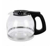 Depisuta Carafe à café de Remplacement de 12 Tasses pour Accessoires de Machine à café de Cafetière OST, Cafetière en Verre borosilicaté de 1,8 L avec Poignée Robuste Noire