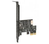 Depisuta Carte D'extension à Transfert Rapide PCIE vers USB 3.2, USB3.2 Gen1 Type E 20 Broches, Adaptée au Panneau Avant D'ordinateur de Type C, Comprend Un Compartiment Métallique, Noir (PCIE X1