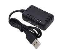 Depisuta Chargeur de Batterie RC Lipo en Plastique Durable avec Voyant de Lumière pour Les Voitures et Bateaux RC, Idéal pour Les Amateurs de Télécommande