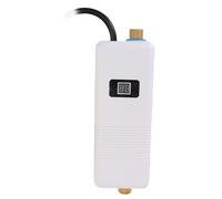 Depisuta Chauffage D'Eau à Eau sans Réservoir électrique, 3000W Chauffe-eau Instantanée Sous Disquette Numérique Mini RV à la Demande Chauffe-eaux avec Interface G1 / 2 (Plug UE 220V)