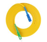 Depisuta CHEMIN DE FIBER OPTIQUE MODE MODE DURABILLE SC / -SC/UPC 15 Mètres DE Longueur pour le Câble DE Mise en Réseau Câble PVC