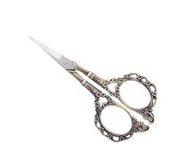 Depisuta Ciseaux de Broderie de Motif de Fleurs 1pc, Ciseaux à Aiguille en Acier Inoxydable pour Coudre et Scrapbooking, 11 Cm / 4,3 Pouces, Durable et Artisanat (Bronze)