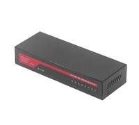 Depisuta Commutateur PoE Gigabit, commutateur PoE Gigabit 110 V-220 V 8 Ports Plug and Play commutateur PoE Gigabit Ethernet Plus 8 Ports avec Coque en métal pour Bureau à Domicile (Prise