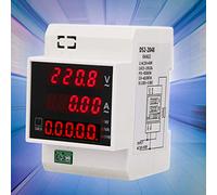 Depisuta Compteur de Puissance Multifonctionnel avec Facteur de Puissance Actif LED pour Usage Commercial, Taille Compacte et Installation Facile (AC200-450/100A)