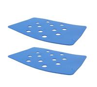 Depisuta Coussin de Chaise de Douche 2 Pièces, Coussin en Mousse EVA Antidérapant Imperméable avec Support Adhésif et Trous de Ventilation, pour Siège de Bain, Tabouret de Douche