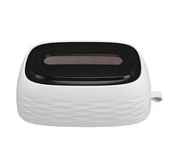 Depisuta Couvercle de Boîte de Soie, Support de Tissu Multifonctionnel avec Grande Ouverture pour la Salle de Bain de la Salle de Bain, Voiture de Cuisine, Mur ou Utilisation de Bureau (White)
