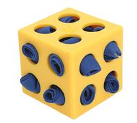 Depisuta Cube à Renifler pour Chien, Distributeur de Friandises Interactif avec Cache-Cache pour Le Travail du Nez et L'Alimentation Lente, pour Stimuler l'esprit et Soulager (Yellow)
