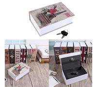Depisuta Dictionnaire Secret Safe Security Boîte pour le Bureau à Domicile, Boîte de Verrouillage de Livre Robuste avec Clés pour les Objets de Valeur en Espèces, Portable Travel Security Lock (#2)