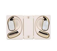 Depisuta Écouteurs Bluetooth, Casque de Recharge Double Pliable de Type C, Temps de Jeu 60H, IPX5 imperméable Annulation du Bruit écouteur Confortable pour Courir Travailler étudier Sports (White)