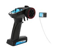 Depisuta Émetteur et Récepteur RC à 3 Canaux, Télécommande et Récepteur de Voiture RC à 3 Canaux 2,4 GHz pour Bateau RC RC, Réglage de la Vitesse