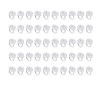 Depisuta Ensemble de Nail Art ABS et Papillon pour Spectacles et Pratiques, 50 Couleurs Beiges Transparentes (2)