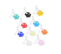 Depisuta Ensemble de Pinces-Nez en Silicone Imperméables pour Adultes et Enfants de Plus de 7 Ans, 20 Pièces de 10 Couleurs, Fournitures D'équipement de Natation pour Piscine et Plage