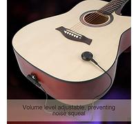 Depisuta Facile à Installer un Mini Transducteur de Microphone PIEZO PIEZO pour le Violon Acoustique Ukelele -, Volume Réglable - S'adapte à la Guitare Acoustique, au Folk, Ukelele, Violon