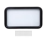 Depisuta Fenêtre de Camping-Car, Fenêtre en Verre Obscur de Porte D'entrée de Camping-Car 32x55 Cm, Fenêtre de Porte D'entrée de Camping-Car avec Cadre de Fenêtre en Alliage D'aluminium