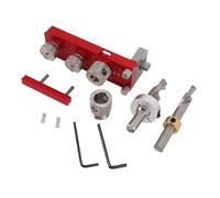 Depisuta Guide de Perçage pour profilé en Aluminium, Gabarit de Perçage pour Trous D'accès, Gabarit de pour profilé en Aluminium, Outil Auxiliaire de Poinçonnage, Localisateur de