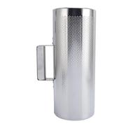 Depisuta Instrument Guiro, Guiro en Acier Inoxydable avec Grattoir, Conception Ouverte Metal Shaker pour Les Performances en Direct