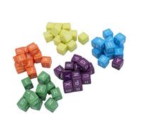 Depisuta Jeu de Dés de Mots, Construction de Vocabulaire Rapide, Jeu de Mots de Dés D'orthographe pour Les Voyages, Le Camping et Les Soirées en Famille, de Lettres, Jouets pour