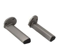 Depisuta Kit de D'atterrissage, Pièces de Réparation de Support Avant et Arrière pour Pro, Matériau ABS de qualité, Ensemble de 2 Pièces pour Ventilateurs de Drones (Couleur Argent #04)