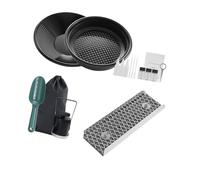 Depisuta Le Kit de Panoramique en Or, L'ensemble de Prospection Complet Comprend Une Casserole en Or, Un écran de Classificateur, Une Boîte à écurie, Une Pelle, Un Sac à Dos