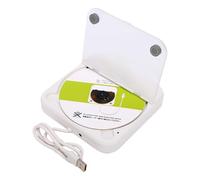 Depisuta Lecteur CD de Voiture Portable, Lecteur de Musique CD Externe Rechargeable avec Port USB AUX, Haut-parleurs HiFi Intégrés, Télécommande Anti-Saut, Plug and Play pour TV