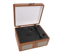 Depisuta Lecteur CD Portable Rétro avec Bluetooth 5.2, Batterie Rechargeable 3000 MAh, Haut-parleurs Stéréo Intégrés, USB AUX, Télécommande, Prise Casque pour Usage Domestique