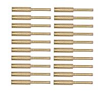 Depisuta Lime de Meulage pour Tronçonneuse, Ensemble de Têtes de Meulage Durables pour Affûter Les Chaînes de Tronçonneuse, Kit de Fraises 20 Pièces pour Atelier et Garage (Gold #13)