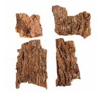 Depisuta Lot de 4 Décorations en écorce pour Reptiles - Écorce de Liège pour Fond de Terrarium - Petites Pièces D'écorce à Grimper pour Terrariums de Dragons Barbus, Lézards et Geckos (4PCS)