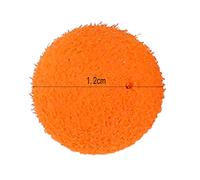 Depisuta Matériau Haute densité Saveur Rouge 10mm Leurres de Pêche Souples 30 Pièces Leurre Flottant pour la Pêche à la Carpe (Arôme patate Douce Orange 12MM)