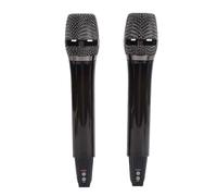 Depisuta Microphone sans Fil avec Synchronisation Rythmique et éclairage, Microphone karaoké, Bonnette Anti-Vent en Métal, Interface 65 Mm, Micro Main avec Récepteur, Couleurs RGB (1 à 2)