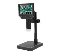 Depisuta Microscope Numérique, Landue de Microscope USB 1000x 1080p avec 6 Lumières LED Réglables, écran HD de 4,3 Pouces Rotatif et Support Réglable de Hauteur, Vue PC pour Vidéo