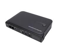 Depisuta Mini Batterie de Secours UPS, Alimentation sans Interruption 36 W avec Sortie DC 5 V/9 V/12 V USB 5 V LAN POE 15/24 V et Affichage de Surveillance en Temps Réel pour Routeur (Prise UE 220V)