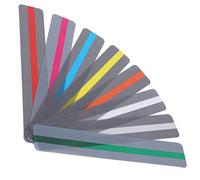 Depisuta Outil en Plastique Petit Ensemble de Marqueurs de Bande de Lecture Guidée, 8 Pièces, Superpositions de Couleurs de Surbrillance pour les Débutants, Idéal pour les Enfants/difficultés de