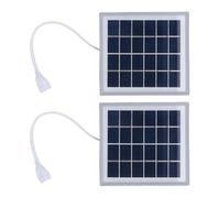 Depisuta Panneau Solaire Portable 5 W, Chargeur Solaire USB avec Support Arrière pour Smartphones, Lecteurs MP3, Appareils MP4, Silicium Monocristallin, Compact et Léger pour Camping en