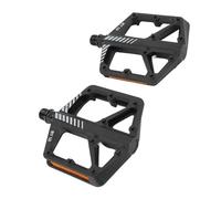 Depisuta Pédales de Vélo de Montagne, Fibre d'essieu en Acier Fibre Non Glissant Élargi Creend Out Out Conception pour la Route et Le Vélo (Black)
